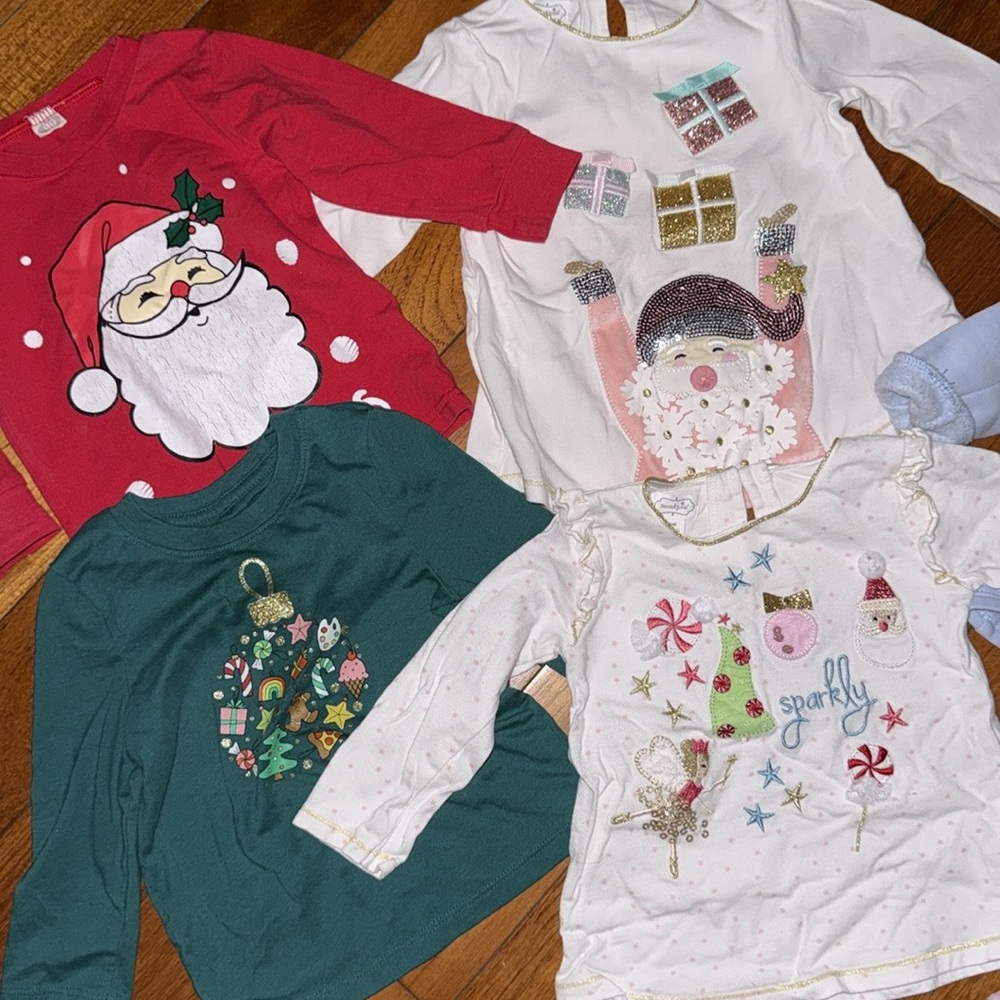 Holiday Baby girl Clothing Set bundle lot 12 18 month - Picture 6 of 7